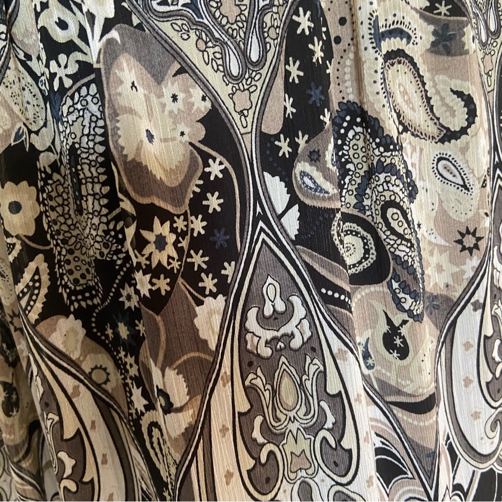 Caroline Morgan spaghetti strap maxi dress with brass beading details Size M - Picture 12 of 14